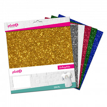 plottiX PremiumFlex Glitter 30 x 30cm Bundle (6 Stk.)
