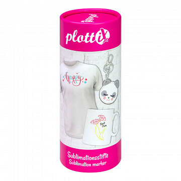 plottiX - Sublimationsstifte Komplett Set (18 Farben)