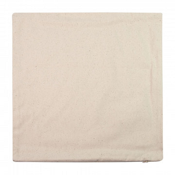 plottiX Kissenbezug aus Baumwolle  - 40 x 40 cm - Natur