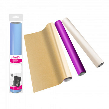 plottiX Selbstklebende Vinylfolie Metallic glänzend - 30,5..