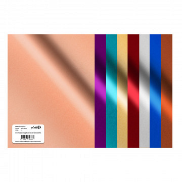 plottiX Selbstklebende Vinylfolie Metallic glänzend - 30,5..