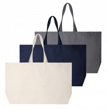 plottiX Oversized Canvas Tasche - 56 x 41 x 16 cm -