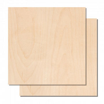 xTool Sperrholzbögen - 30 x 30 x 0,3 cm - Birke - 18 Stk.