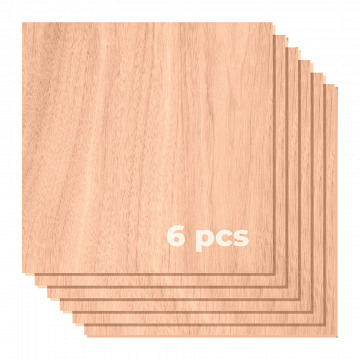 xTool Sperrholzbögen 30 x 30 x 0,3 cm - Esche - 6 Stk.