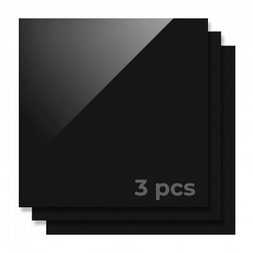 xTool Acryl Bögen - 30 x 30 x 0,3 cm - Schwarz (3 Stk.)