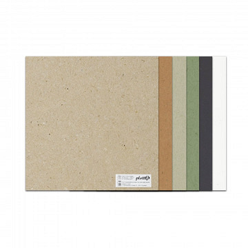 plottiX RecyclingPapier - 30,5 x 30,5 cm - 4er-Pack