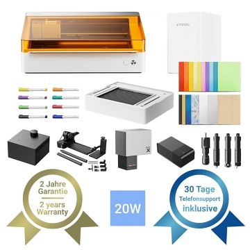 xTool M1 Ultra 20W Diodenlaser - Deluxe Bundle inkl. Abluf..