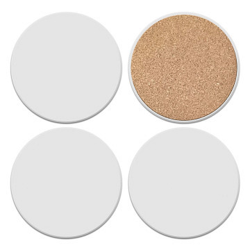 plottiX - Sublimations-Keramikuntersetzer - Rund - 10,3 x ..