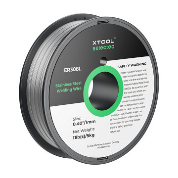 xTool 1 mm ER308L Edelstahl-Schweißdraht, 11-Pfund-Spule f..