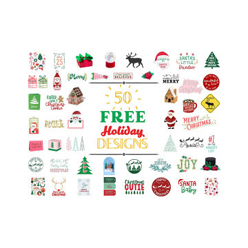 Silhouette 50 Weihnachts Designs für den Silhouette Design..