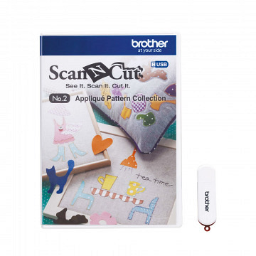 ScanNCut Designs Nr. 2 Applikationsmuster-Sammlung
