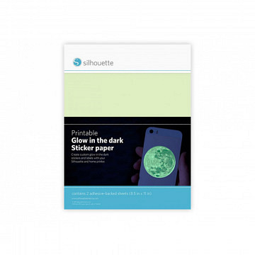 Printable Stickerpaper Glow in the dark