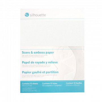 Silhouette Curio Score & Emboss Papier 8,5" x 11"