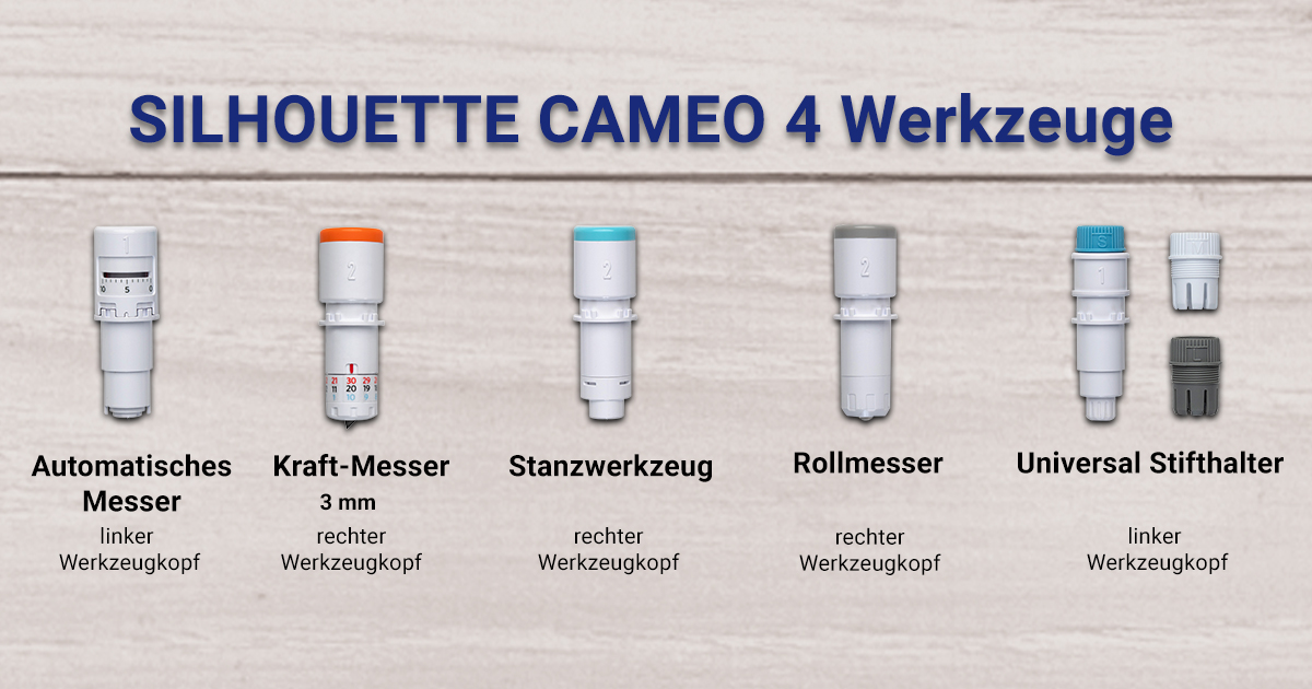 SILHOUETTE CAMEO 4 Werkzeuge