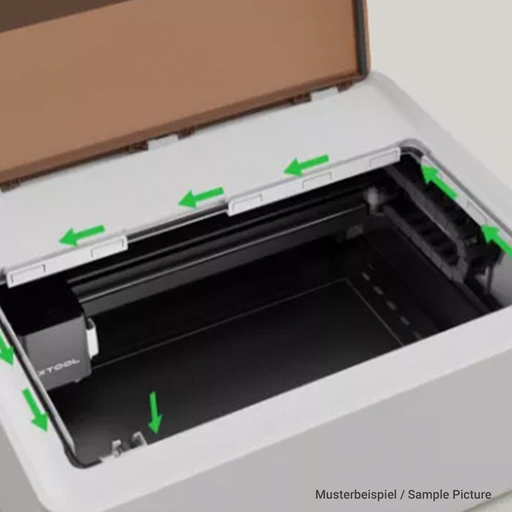 Führung des xTool Air Assist für M1 Laser