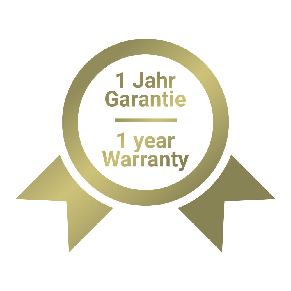 1 Jahr Garantie auf Ihren EPSON SureColor SC-F100 DIN A4 Sublimationsdrucker.