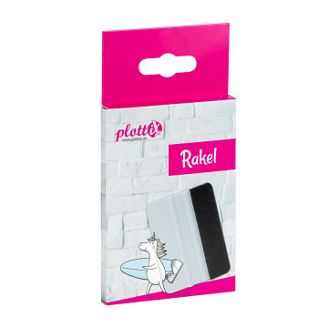 plottiX Rakel mit Filzkante - Weiß