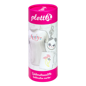 plottiX - Sublimationsstifte Komplett Set (18 Farben)