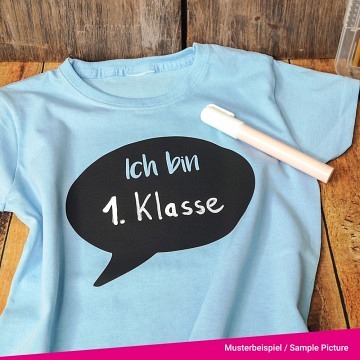 plottiX Kreidetafel - 30cm x 30cm - lose - Schwarz