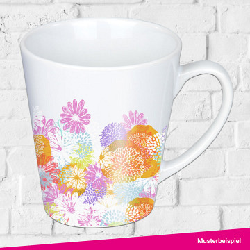 plottiX - 12oz Konische Tasse Weiß