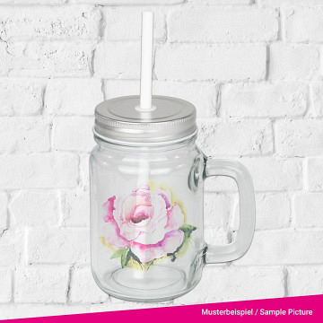plottiX - Trinkglas Mason Transparent