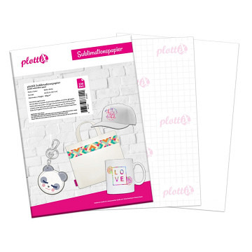 plottiX - Sublimationspapier - DIN A4 - 100 Blatt