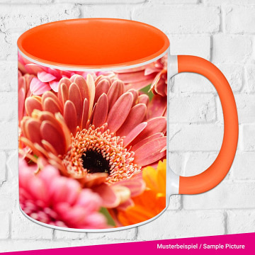 plottiX - 11oz Tasse mit farbigen Henkel und Innenteil