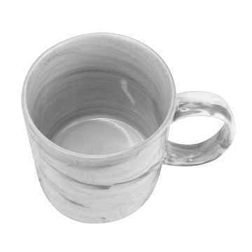 plottiX - 11oz Tasse mit Marmoreffekt - Weiß