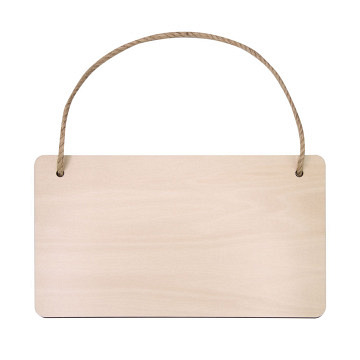 plottiX - Sperrholz Türschild (14,5 x 26cm)