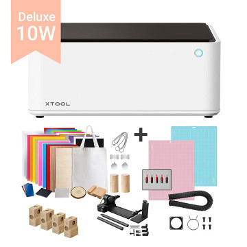 xTool M1 Laser inkl. Schneideplotter - 10W Deluxe inkl. Rotations Erweiterung RA2 PRO