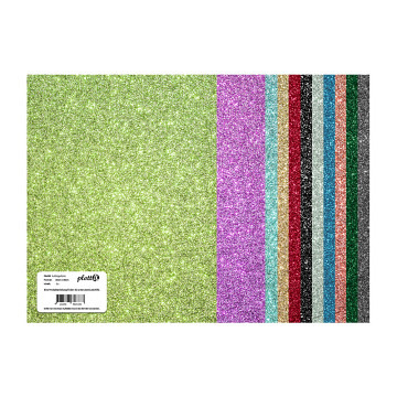 plottiX Selbstklebende Vinylfolie Glitter - 30,5cm x 21cm - lose 