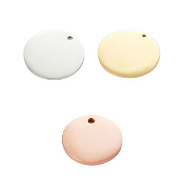 xTool Anhänger zum gravieren - Rund - Gold / Silber / Rose Gold (30 Stk.)