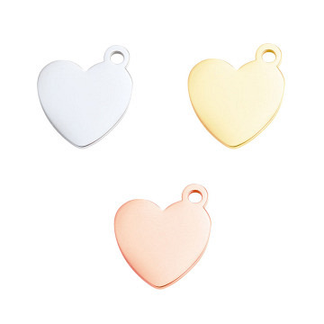 xTool Anhänger zum gravieren - Herzförmig - Gold / Silber / Rose Gold (30 Stk.)