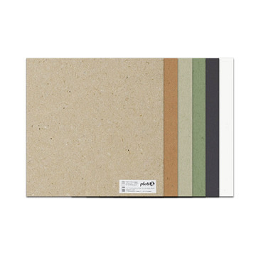 plottiX RecyclingPapier - 30,5 x 30,5 cm - 4er-Pack