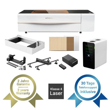 xTool P2 55W CO2 Laser (LK4) Weiß - All in One Bundle