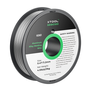 xTool 1,2 mm  6061 Aluminiumlegierung-Schweißdraht 4,5-Pfund Spule für MetalFab