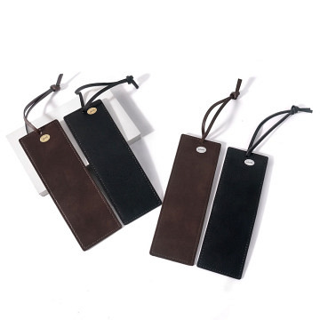 xTool Laserable PU-imitation-leather Patch Bookmarks - Black+Brown (4pcs)