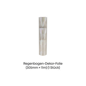 eufyMake Regenbogen-Dekor-Folie, 30,5 cm x 11m