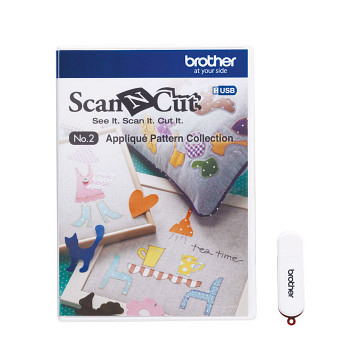 ScanNCut Designs Nr. 2 Applikationsmuster-Sammlung