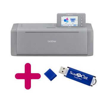 Brother ScanNCut DX-Serie SDX1350 + USB-Designstick für Brother ScanNCut (300 Designs)