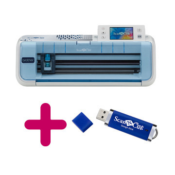 Brother ScanNCut CM-Serie CM750 + USB-Designstick für Brother ScanNCut (300 Designs)