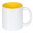 plottiX - 11oz Tasse mit farbigen Innenteil - Gelb