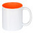 plottiX - 11oz Tasse mit farbigen Innenteil - Orange
