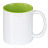 plottiX - 11oz Tasse mit farbigen Innenteil - Hellgrün
