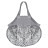 plottiX Mini Mesh Einkaufstasche 34 x 12cm - Grau