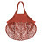 plottiX Mini Mesh Einkaufstasche 34 x 12cm - Rost Orange