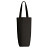 plottiX Flaschentasche aus Baumwolle - 8 x 27 x 8 cm - Schwarz