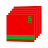 XTool 1.3mm Laser Engraving Two-Tone Plastic Sheet 30*30cm 5pcs Red to Green