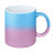 plottiX - 11oz Glitter-Tasse mit Farbverlauf Blau/Pink