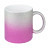 plottiX - 11oz Glitter-Tasse mit Farbverlauf Silber/Pink
